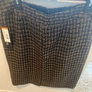 Sears Black and Gold Pencil Skirt